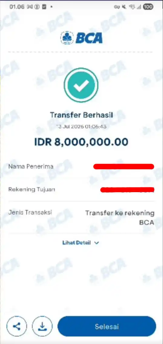 Bukti Transfer