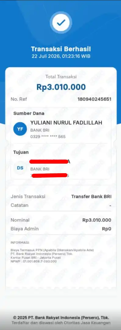 Bukti Transfer