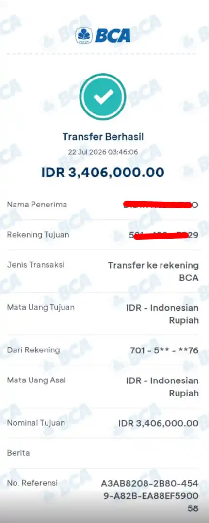 Bukti Transfer