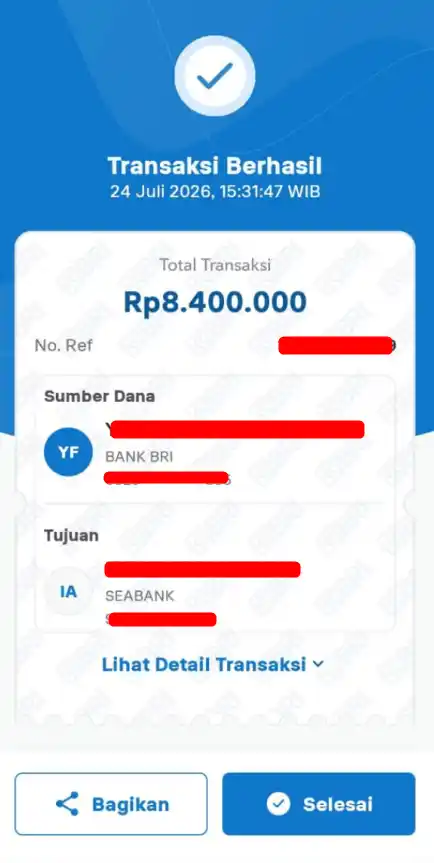 Bukti Transfer