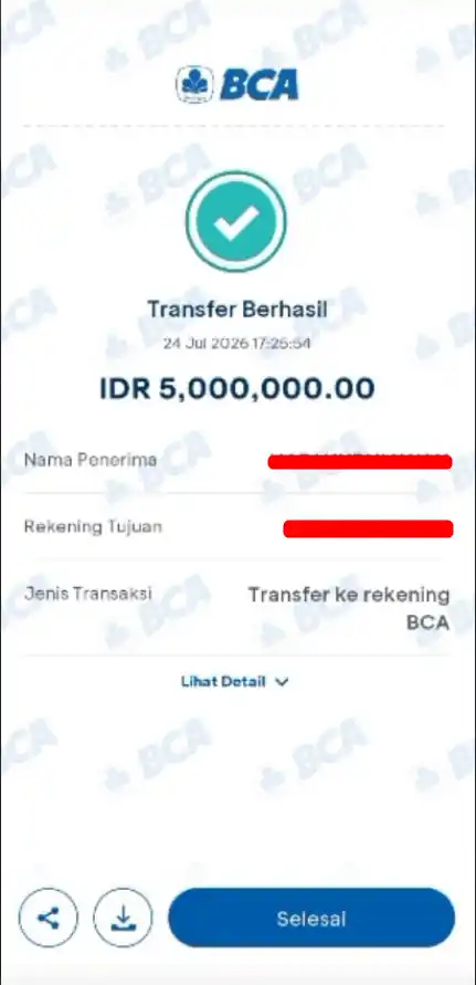 Bukti Transfer