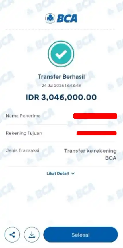 Bukti Transfer