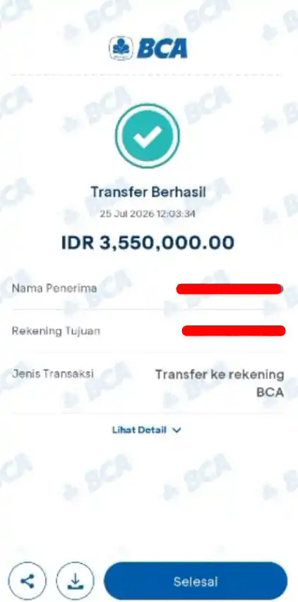 Bukti Transfer