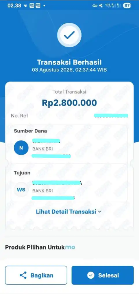Bukti Transfer