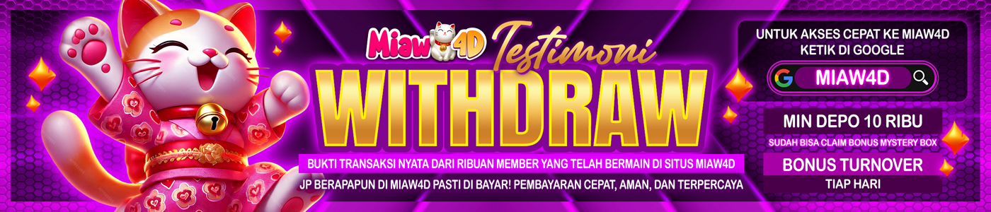 Bukti Pembayaran Miaw4d 2026 – Kemenangan Member & Proses WD